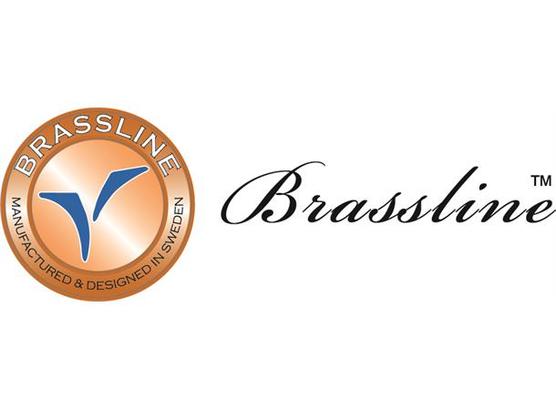Måleplate i messing eller metall med logo - Silverline/Brassline